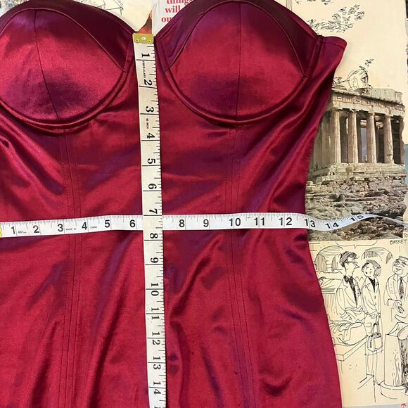 Entry Womens Red Body Con Midi Dress - Picture 5 of 8